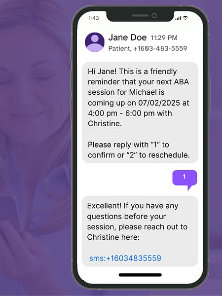 marketing agency for aba therapy clinics | solid ground 18 appointment reminder text marketing mobile 2 appointment reminder text marketing mobile