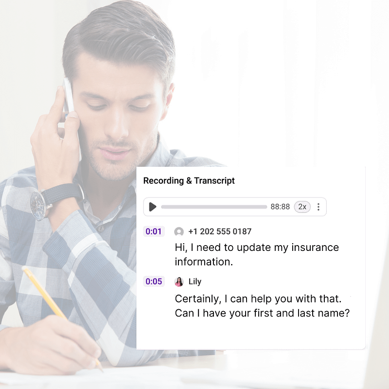 call recording and transcription for aba providers